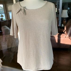 Beige Talbots Med top